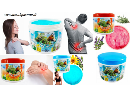  Arklio tepalas gelis su žolelėmis nuo skausmo