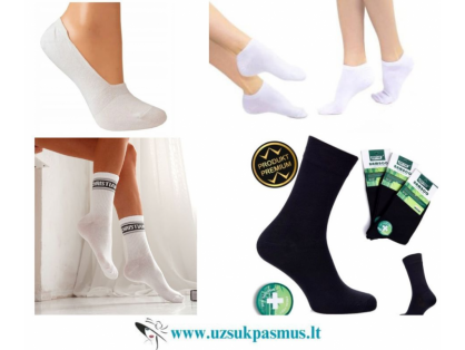  Pėdutės, kojinės. Moterims, vyrams